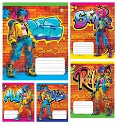 Зошити учнівські 24 аркуша лінія Тверда Anime, 20 шт. в упаковці