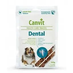 Canvit DENTAL 200 г - полувлажні функціональні ласощі для здоров'я зубів собак