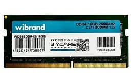 Пам'ять SO-DIMM, DDR4, 16Gb, 2666 MHz, , 1.2V, CL19 Wibrand teh0020301