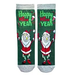 Носки Новогодние мужские из индийского хлопка "Yahoo! Happy New Year!" 113060