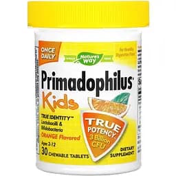 Пробиотик для детей Nature's Way Primadophilus апельсин 30 таблеток