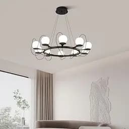 Люстра в форме кольца Hubble Bubble Ø 80 см Line F | Ст. D8345-800-10 BK