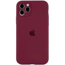 Чохол із захистом камери Silicone Case Full iPhone 14 Pro Plum