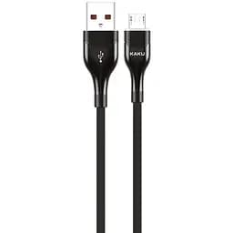 USB кабель Kaku KSC-223 USB - Micro USB 1.2m з підсвічуванням - Black