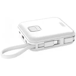 Зовнішній акумулятор XO PR235 22.5W із вбудованими кабелями iPhone and Type-C 10000 mAh 6920680851331 - мініатюра 2