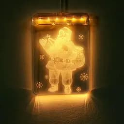 Гірлянда LED Star штора 3D світлодіодна Happy new year - мініатюра 6