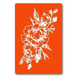 Трафарет для био-тату Цветы Fresh Tattoo fx101-24*34см, размер 24х34 см