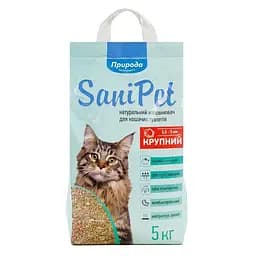 Наполнитель Природа Sani Pet бентонитовая большая гранула 5 кг