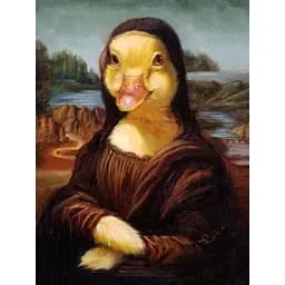 Картина постер на полотні BrushMe Мона Качечка