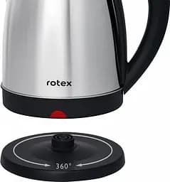 Електрочайник 1500Вт з нержавіючої сталі ROTEX RKT09-A  1,8л Металік/чорний - мініатюра 4