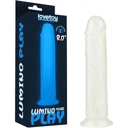 Фаллоимитатор неоновый Lumino Play Dildo 21 см синий