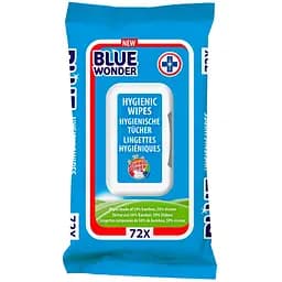 Серветки вологі для прибирання Blue Wonder 72 шт