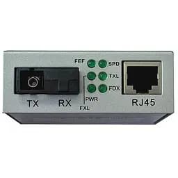 Медиаконвертер Step4Net 10/100Base-TX to 100Base-FX, SM, 1550nm, SC/PC, 20км (MC-D-0,1-1SM-1550nm-20)