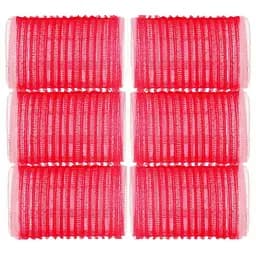 Бигуди-липучки SPL 44 мм красные 6 шт.