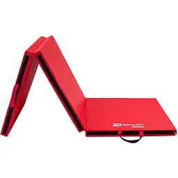 Мат гимнастический Hop-Sport HS-065FM жесткий с липучкой 5 см красный