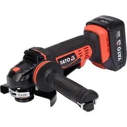 Шліфмашина кутова акумуляторна YATO 18 В 125 мм із зарядним пристроєм (YT-82828)