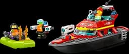 Конструктор LEGO City Човен пожежної бригади, 144 деталей (60373) - мініатюра 2