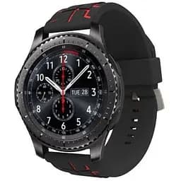 Силиконовый ремешок Primo Splint для часов Samsung Gear S3 Classic SM-R770/Frontier RM-760 Black Red