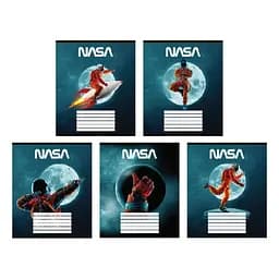 Набір зошитів Kite NASA А5 в клітинку 18 аркушів 20 шт. (NS23-236)