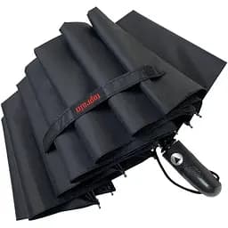 Мужской складной зонтик полуавтомат Toprain 98 см черный