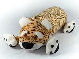 Мягка іграшка Подушка валик Тигр 60 см плюшевий