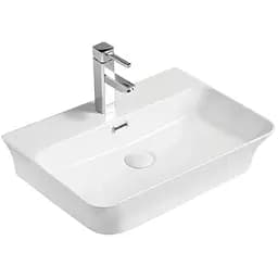 Раковина накладная Mixxus Premium Bevel-0202 с переливом (MP6481)