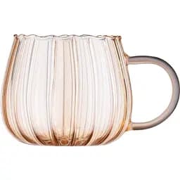 Набор чашек Ardesto Golden Moon с ручками 2 шт. 350 мл боросиликатное стекло прозрачные (AR2635BGG)