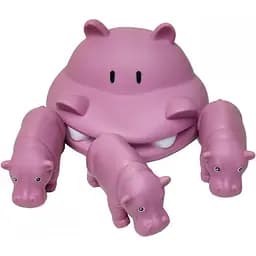 Игрушки для купания Metr+ Бегемот набор пискавок 4 шт. B-331 