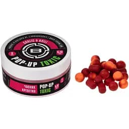 Бойли Brain Toxic Pop-Up Krill & Garlic (креветка + часник) 8 mm + 6x10 mm 34 g