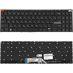 Клавіатура для ноутбука ASUS (K3502 series) rus, black, без фрейму, підсвічування клавіш
