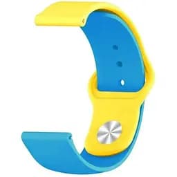Набір ремінців BeCover Ukrainian Freedom для Samsung Galaxy Watch 46 mm/Watch 3 45 mm/Gear S3 Classic/Gear S3 Frontier Yellow-Blue (707822) - мініатюра 4