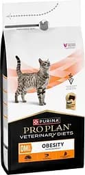 Сухий дієтичний корм Purina Pro Plan для дорослих котів для зниження надмірної маси тіла VETERINARY DIETS OM Obesity Management St/Ox з куркою 1,5 кг - мініатюра 2