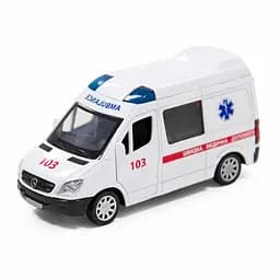 Автомодель дитяча Швидка допомога MERCEDES-BENZ SPRINTER TechnoDrive 250295 інерційна