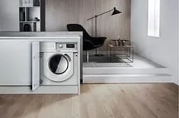 Пральна машина Whirlpool вбудована фронтальна, 7кг, 1400, A+++, 60см, дисплей, пара, інвертор, білий (BIWMWG71484E) - мініатюра 4