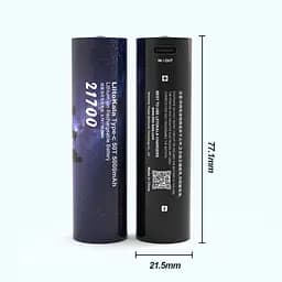 Акумулятор 21700 LiitoKala 5000mAh заряджається usb Type-C (c-50T) - мініатюра 3