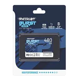 Накопичувач SSD Patriot Sata 2.5" 480GB Burst Elite 500 512 (PBE480GS25SSDR) - мініатюра 4