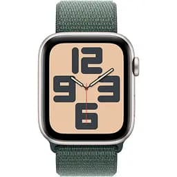 Apple Watch SE 2 2024 GPS 44mm Starlight Aluminium with Lake Green Sport Loop MXEW3