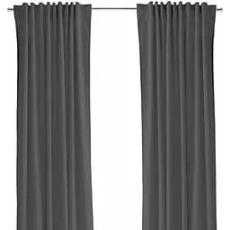 Штори на кухню та в кімнату Cosas Shadow 180х250 см 2 шт антрацит (Curtains_Graphite_180x250)