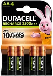 Аккумулятори Duracell Rechargeable AA 2500 mAh, 4 шт. (6486621) - мініатюра 8