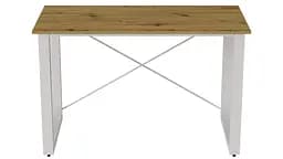 Письмовий стіл Ferrum-decor Драйв 750x1200x700 Білий метал ДСП Дуб Артізан 32 мм (FRD-103399) - мініатюра 2