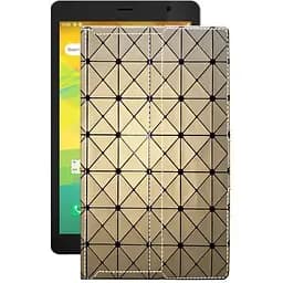 Чехол StatusCASE из экокожи для планшета Prestigio Node A8 3G PMT4208 Золотой ромб