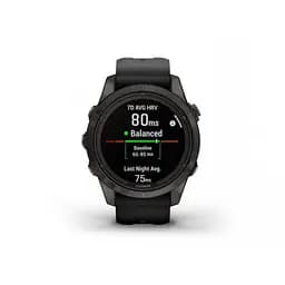 Смарт-годинник Garmin Fenix 7S Sapphire Solar Carbon G. DLC Tit. with Black Band (010-02776-10/11) - мініатюра 3