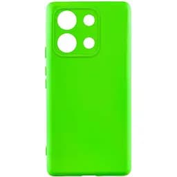 Чехол TPU GETMAN Liquid Silk Full Camera для Xiaomi Redmi Note 13 Pro 4G / Poco M6 Pro 4G / Note 14S Салатовый / Neon Green