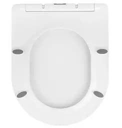 Унітаз підвісний безобідковий Kroner Harz WHI523632 RIMLESS з сидінням (KH523632WHIR) (CV032969) - мініатюра 11