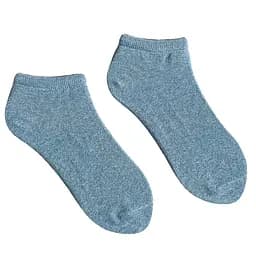 Носки мужские короткие из индийского хлопка, голубой меланж 113010 41-43