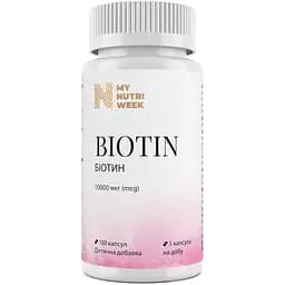 Биотин My ​​Nutri Week 10000 мкг 100 капсул