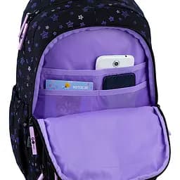 Рюкзак GoPack Education 120M-1 Stars Чорно-фіолетовий (GO26-120M-1) - мініатюра 13