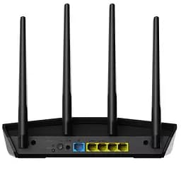 Роутер Asus RT-AX57, Black, WiFi 6 (2.4GHz до 574 MB/s / 5GHz до 2402 MB/s), 4xGLan, 1xGWan, 4 дводіапазонні антени - мініатюра 4