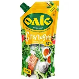 Майонез Оліс Столовый 67%, 300 г (762031)