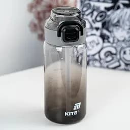 Пляшечка для води Kite 600 мл чорна (K25-1212-1) - мініатюра 4